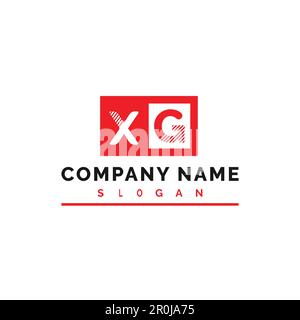 XG Logo Design. XG Letter Logo Vector Illustration - Vector Stock Vector