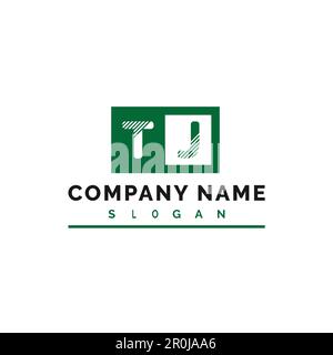 TJ Logo Design. TJ Letter Logo Vector Illustration - Vector Stock Vector