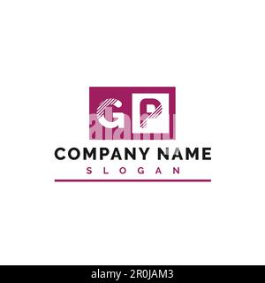 GP Letter Logo Design. GP Letter Logo Vector Illustration - Vector Stock Vector