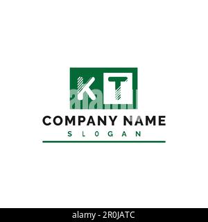 KT Letter Logo Design. KT Letter Logo Vector Illustration - Vector Stock Vector