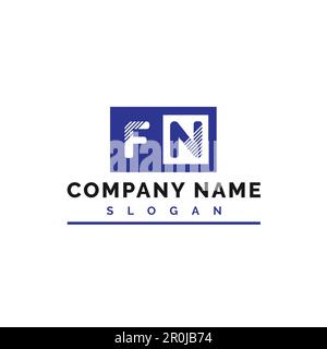 FN Letter Logo Design. FN Letter Logo Vector Illustration - Vector Stock Vector