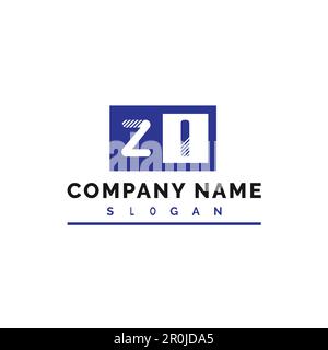 ZI Logo Design. ZI Letter Logo Vector Illustration - Vector Stock Vector