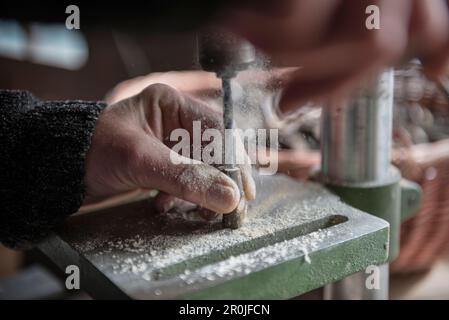 impressions of a carpenter's workshop in Bernau in the Black Forest, Waldshut, Baden-Wuerttemberg, Germany Stock Photo