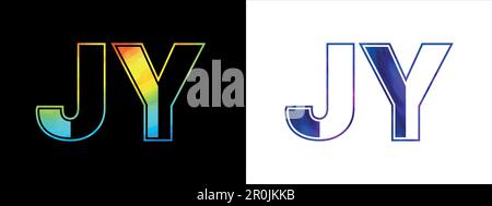 Unique JY letter logo Icon vector template. Premium stylish alphabet logo design for corporate business Stock Vector