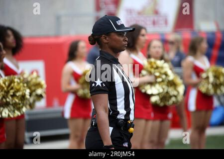 BIRMINGHAM, AL - APRIL 15: Birmingham Stallions tight end Jace Sternberger  (12) during the USFL game between the Birmingham Stallions and the New  Jersey Generals on April 15th, 2023 at Protective Stadium