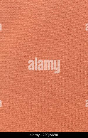 Classic fabric soft textured background in bright orange colour Stock Photo