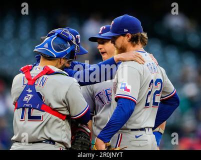 Texas Rangers pitching coach Mike Maddux during a baseball game against the  Oakland Athletics in Oakland, Calif., Saturday, May 13, 2023. (AP  Photo/Jeff Chiu Stock Photo - Alamy