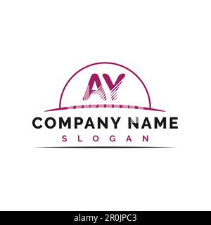 AY Letter Logo Design. AY letter logo Vector Illustration - Vector Stock Vector