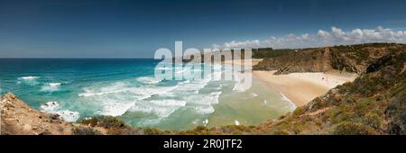 Odeceixe beach along the Vincentine Coast, Costa Vicentina, West coast of the Algarve, Portugal Stock Photo