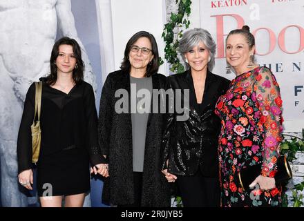 Viva Vadim, left, Annie Leonard, Jane Fonda and Abigail Disney attend ...