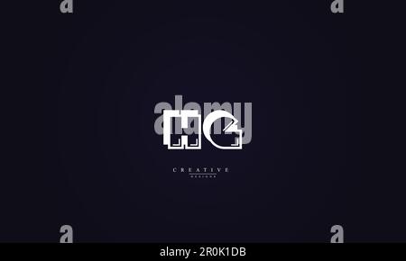 HG GH H G vector logo design Stock Vector