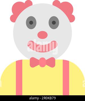 Clown icon vector image. Suitable for mobile application web application and print media. Stock Vector