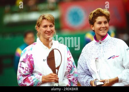 Stefanie Steffi Graf, deutsche Tennisspeilerin und Monica Seles ...