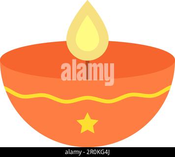 Diya Lamp icon vector image. Suitable for mobile application web application and print media. Stock Vector