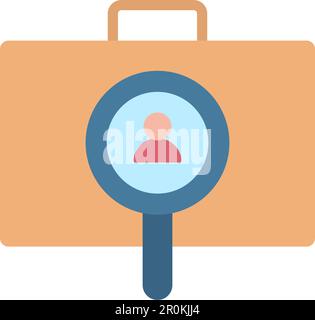 Employees Search icon vector image. Suitable for mobile application web application and print media. Stock Vector