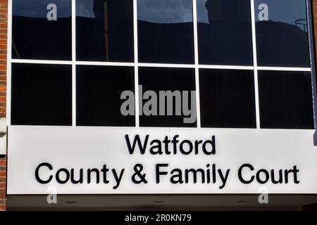 Watford County & Family court, King Street, Watford, Herts, England, UK Stock Photo