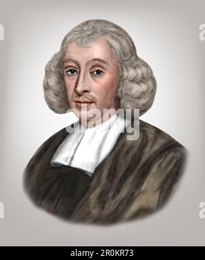 John Ray 1627-1705 English Naturalist Stock Photo