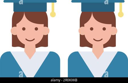 Graduates icon vector image. Suitable for mobile application web application and print media. Stock Vector