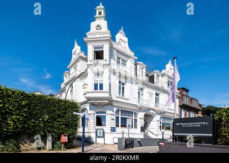 Strandhotel in Hamburg Blamkenese, North Germany, Germany Stock Photo