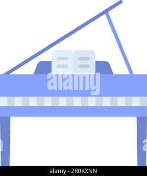 Grand Piano icon vector image. Suitable for mobile application web application and print media. Stock Vector
