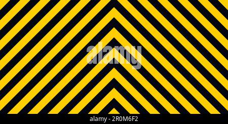 warning striped rectangular background, yellow and black stripes on diagonal in different directions, a warning to be careful - the potential danger Stock Vector