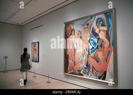 Les Demoiselles d'Avignon by Picasso in the Museum of Modern Art, New ...