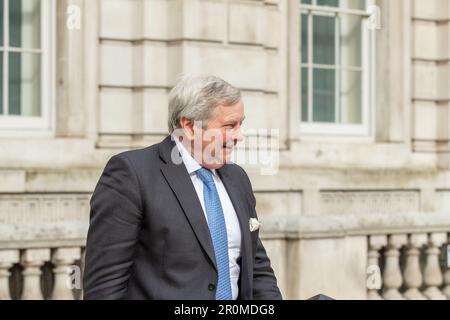 London,uk,09th,may,2023.Lord True CBE, Leader of the House of Lords, Lord Privy Seal is seen leaving Cabinet office after cabinet meeting in Whitehall credit Richard Lincoln/Alamy Live News Stock Photo