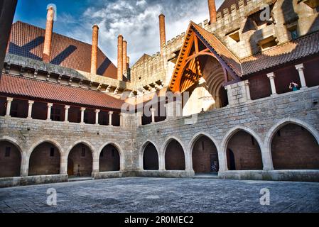 Paco dos Duques de Braganca (Ducal Palace), Guimarães, Minho, Guimarães, Northern Portugal, Portugal, Stock Photo