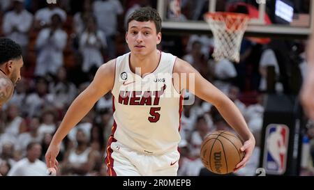 Miami Heat forward Nikola Jovic poses for a photo during the NBA basketball  team's media day, Monday, Oct. 2, 2023, in Miami. (AP Photo/Wilfredo Lee  Stock Photo - Alamy