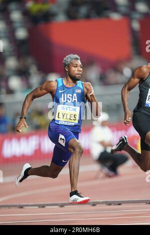 Noah Lyles Running The 200m At The 2019 World Athletics Championships ...