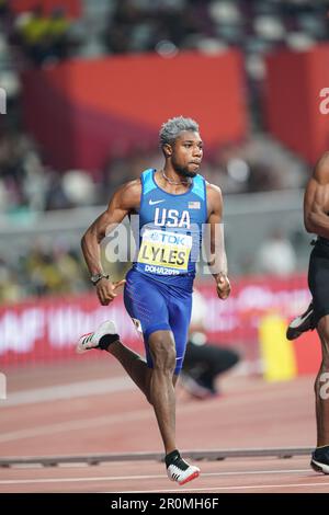 Noah Lyles Running The 200m At The 2019 World Athletics Championships ...