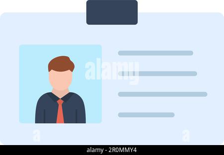 Identity Card icon vector image. Suitable for mobile application web application and print media. Stock Vector