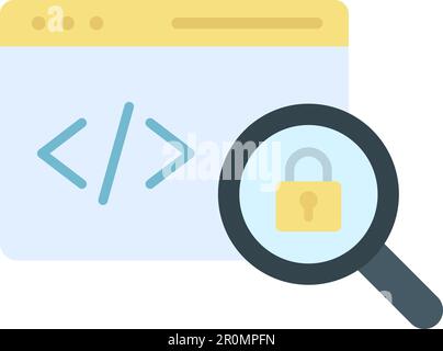 Insecure Code icon vector image. Suitable for mobile application web application and print media. Stock Vector