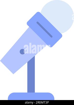 Mic Stand icon vector image. Suitable for mobile application web application and print media. Stock Vector