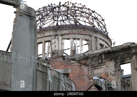 Hiroshima, Japan. 30th Mar, 2023. This picture shows the World Heritage A-bomb Dome at the Peace Memorial Park in Hiroshima, western Japan on Thursday, March 30, 2023. Group of Seven economic country leaders will gather at the G7 Hiroshima summit meeting this month. (photo by Yoshio Tsunoda/AFLO) Stock Photo