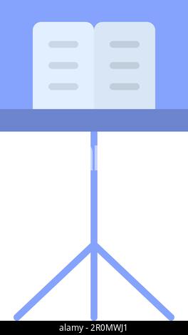 Music Stand icon vector image. Suitable for mobile application web application and print media. Stock Vector