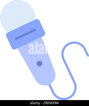 Mic with wire icon vector image. Suitable for mobile application web application and print media. Stock Vector