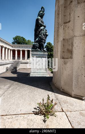 The Bavaria in front of the Ruhmeshalle on the Theresienwiese, Munich, Bavaria, Germany Stock Photo