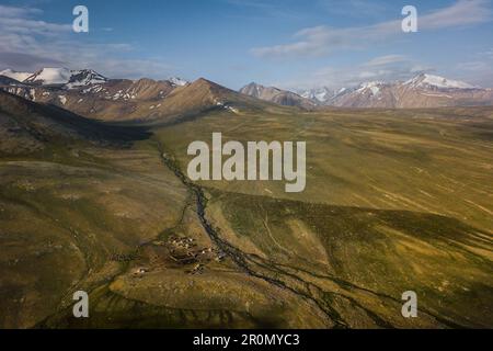 Kyrgyz settlement in Pamir, Afghanistan, Asia Stock Photo