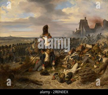 Battle Scene Date: c. 1825 Artist: Joseph Louis Hippolyte Bellangé French, 1800-1866 Stock Photo