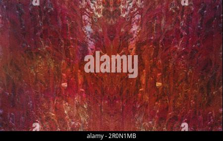 Abstract background o red yellow canvas with wavy stains for lure stickers for fishing Stock Photo