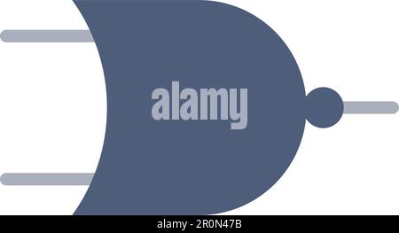 NOR Gate icon vector image. Suitable for mobile application web application and print media. Stock Vector