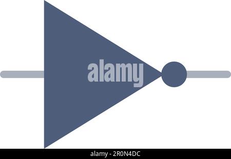 NOT Gate icon vector image. Suitable for mobile application web application and print media. Stock Vector