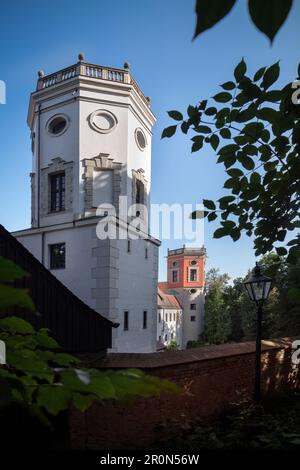 Water Towers At The Red Gate, UNESCO World Heritage Historic Water Management, Augsburg, Bavaria, Germany Stock Photo