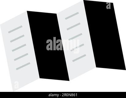 Pamphlet icon vector image. Suitable for mobile application web application and print media. Stock Vector