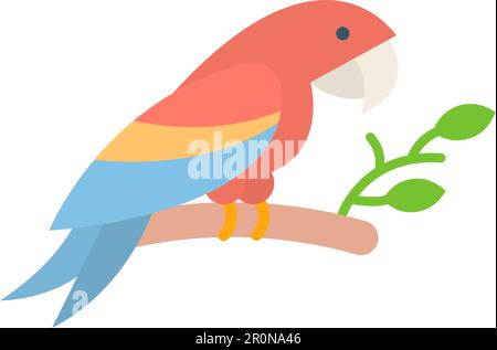 Parrot icon vector image. Suitable for mobile application web application and print media. Stock Vector