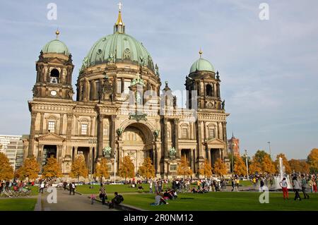 Berlin, Germany: Berlin Cathedral Church located on Museum Island. It is the largest church in Berlin and is built in the New Baroque style. Stock Photo