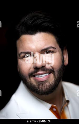 AMSTERDAM - Portrait of Roy Donders. The Tilburg reality star is known for television programs such as Stylist van het Zuiden and Roy Donders Always Wat Specials. ANP RAMON VAN FLYMEN netherlands out - belgium out Stock Photo