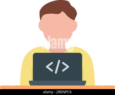 Programmer icon vector image. Suitable for mobile application web application and print media. Stock Vector