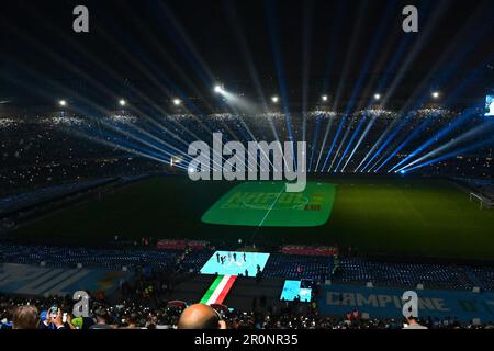 Naples, Italy. 07th May, 2023. Naples party during the Serie A match between SSC Napoli vs ACF Fiorentina at Diego Armando Maradona Stadium May 07, 2023 in Napols, italy (Photo by Agostino Gemito/Pacific Press) Credit: Pacific Press Media Production Corp./Alamy Live News Stock Photo